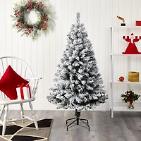 Nearly Natural Foot West Virginia Flocked Fir Christmas Tree