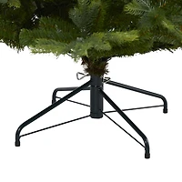 Nearly Natural 7 Foot North Carolina Spruce With 931 Bendable Branches And 450 Clear Lights Pre-Lit Christmas Tree