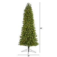 Nearly Natural 8 Foot Spruce With 1294 Bendable Branches And 600 Warm White (Multifunction) Led Lights Pre-Lit Christmas Tree