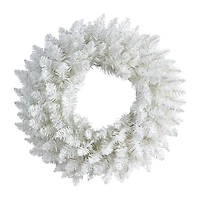 Nearly Natural 18" Spruce Indoor Pre-Lit Christmas Wreath