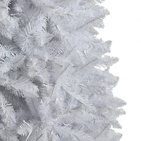 Nearly Natural 10 Foot White Fir With 2420 Bendable Branches And 800 Warm White Led Lights Pre-Lit Christmas Tree