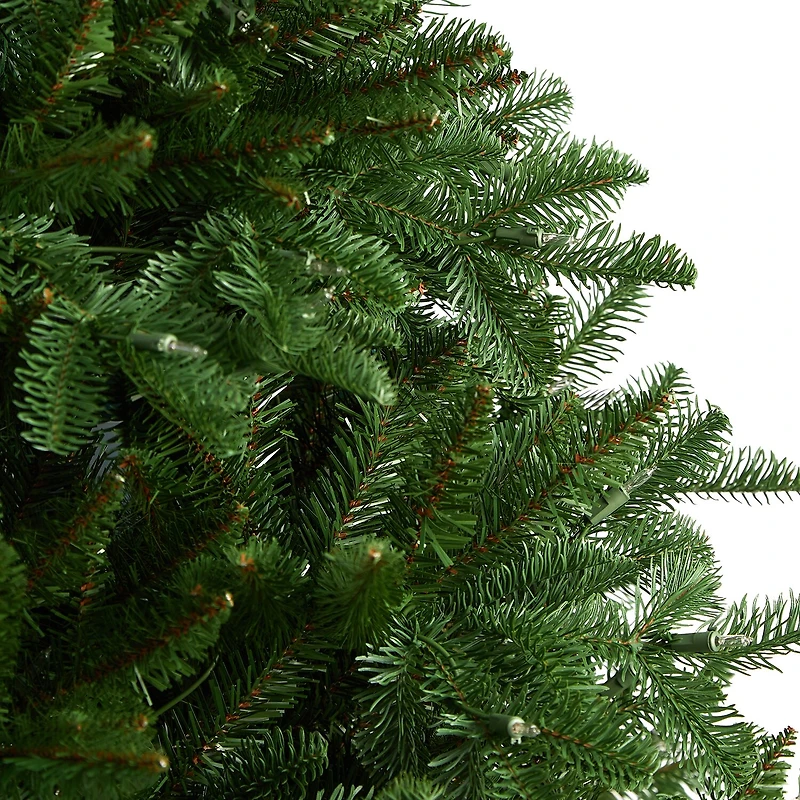 Nearly Natural 6 Foot South Carolina Spruce With 1908 Bendable Branches And 400 White Warm Lights Pre-Lit Christmas Tree