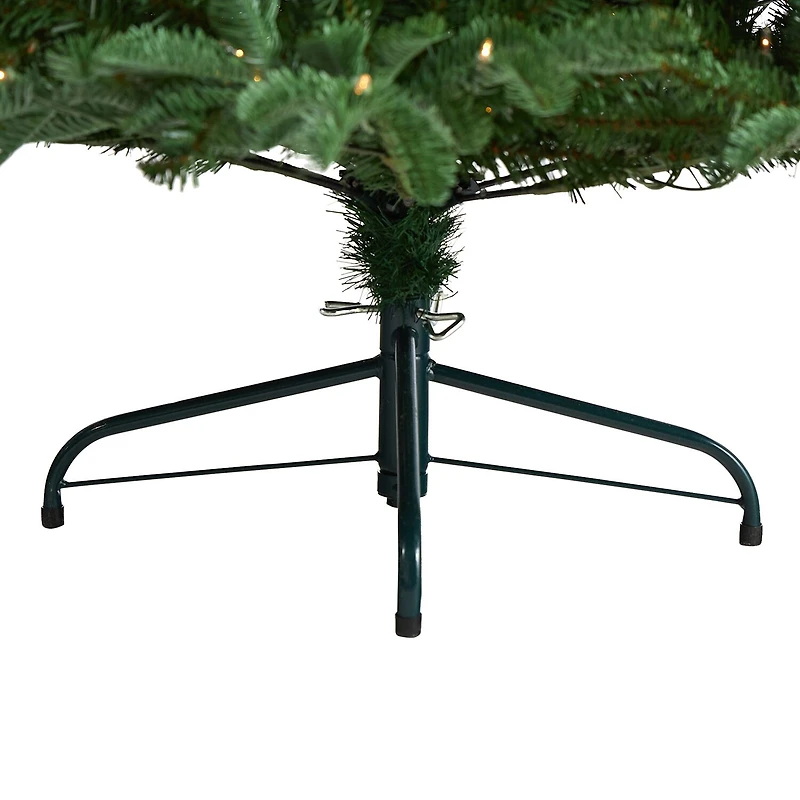 Nearly Natural 6 Foot South Carolina Spruce With 1908 Bendable Branches And 400 White Warm Lights Pre-Lit Christmas Tree