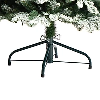 Nearly Natural Foot North Carolina Flocked Fir With Bendable Branches And Warm White Lights Pre-Lit Christmas Tree