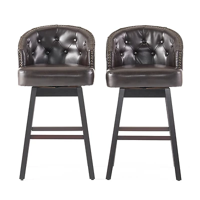 Ogden 2-pc. Upholstered Swivel Bar Stool