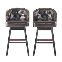 Ogden 2-pc. Upholstered Swivel Bar Stool