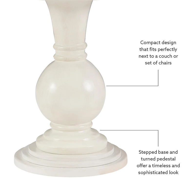 Linon Adkins Round Accent Table