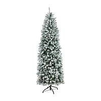 Nearly Natural 7ft. Slim  Montreal Fir Christmas With 300 Warm White Led Lights And 995 Bendable Branches 7 Foot Pre-Lit Fir Christmas Tree