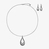 Liz Claiborne Pendant Necklace And Drop Earring Womens 2-pc. Jewelry Set