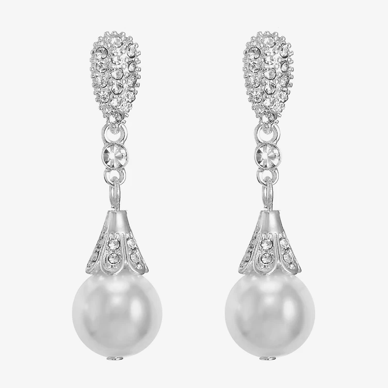 Monet Jewelry Timeless Womens Glass Hypoallergenic Drop Earrings