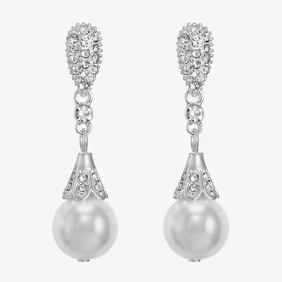Monet Jewelry Timeless Womens Glass Hypoallergenic Drop Earrings