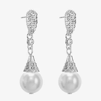 Monet Jewelry Timeless Womens Glass Hypoallergenic Drop Earrings