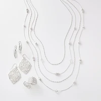 Liz Claiborne Multi-Strand Necklace And Drop Earring Womens 2-pc. Jewelry Set