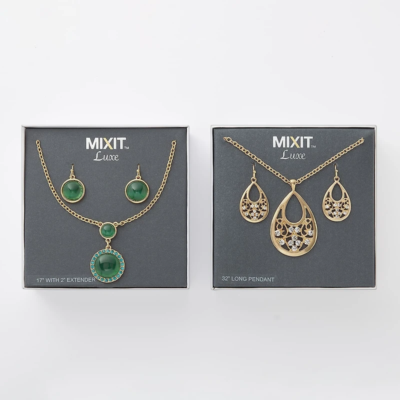 Mixit Womens White 2-pc. Jewelry Set