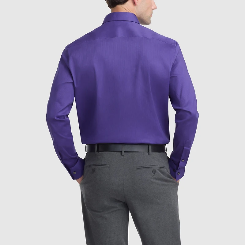 Van Heusen Everyday Defense Stain Shield Mens Regular Fit Stretch Fabric Wrinkle Free Long Sleeve Dress Shirt