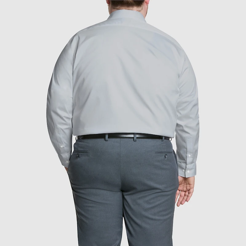 Van Heusen Mens Big and Tall Regular Fit Ultra Flex Wrinkle Free Long Sleeve Dress Shirt