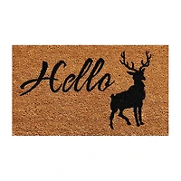 Calloway Mills Hello Elk Outdoor Rectangular Doormat