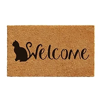 Calloway Mills Feline Welcome Outdoor Rectangular Doormat