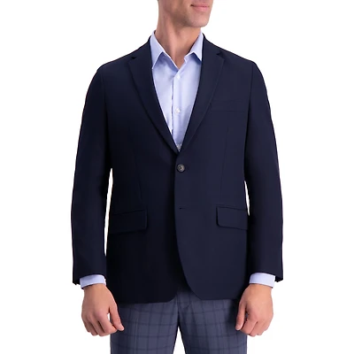 Haggar The Active Series Tailored Mens Stretch Fabric Regular Fit Sport Coat