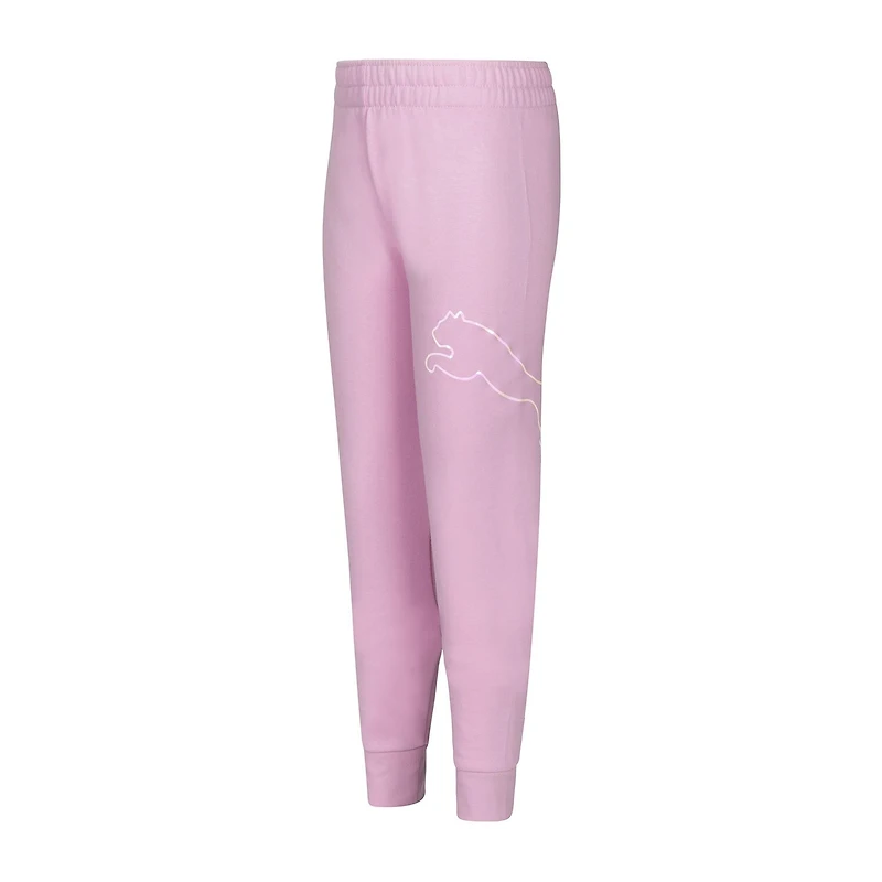PUMA Jogger Big Kid Girls Cuffed Regular Fit Fleece Sweatpant