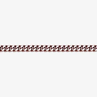 Mens Stainless Steel Solid Curb Chain Bracelet