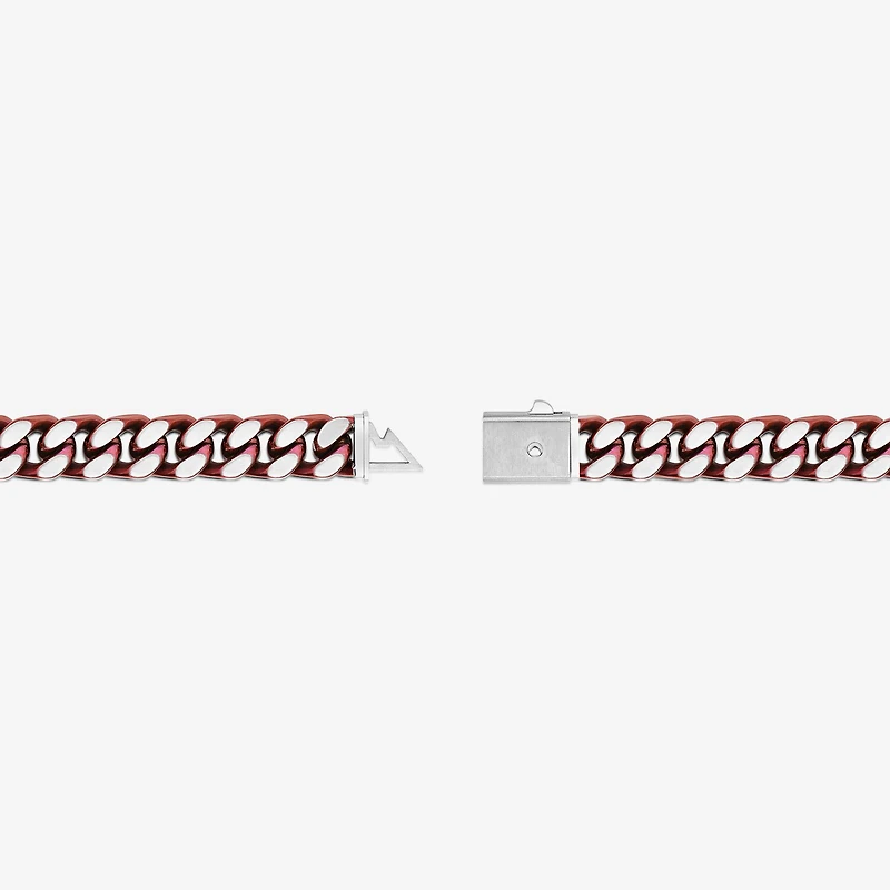 Mens Stainless Steel Solid Curb Chain Bracelet