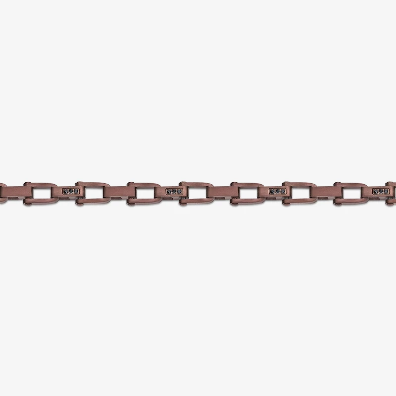 Mens Stainless Steel 8 1/2 Inch Solid Link Chain Bracelet