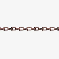 Mens Stainless Steel 8 1/2 Inch Solid Link Chain Bracelet