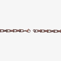 Mens Stainless Steel 8 1/2 Inch Solid Link Chain Bracelet