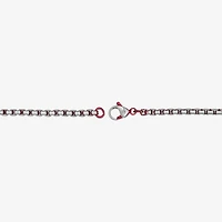Mens Stainless Steel Inch Box Chain Necklace
