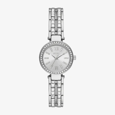 Relic By Fossil Anita Womens Crystal Accent Silver Tone Bracelet Watch Zr34626