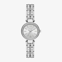 Relic By Fossil Anita Womens Crystal Accent Silver Tone Bracelet Watch Zr34626