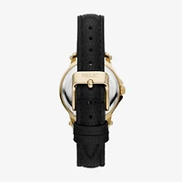 Relic By Fossil Matilda Womens Black Leather Strap Watch Zr34630