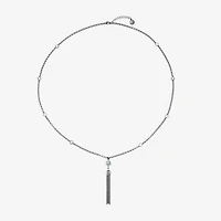 Liz Claiborne Womens White Simulated Pearl 32 Inch Pendant Necklace