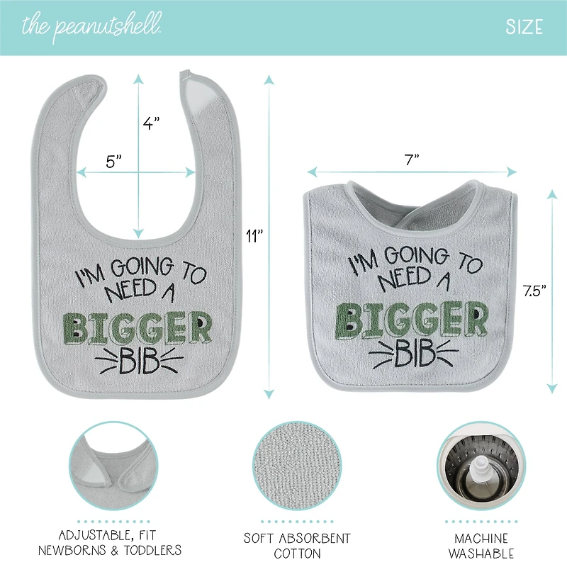 The Peanutshell Boys 10-pc. Bib