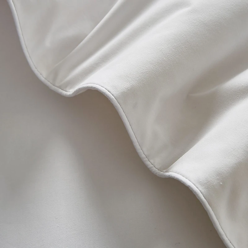 Farm To Home Organic Blended Cotton All Season White Feather And Down Comforter