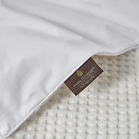 Farm To Home Organic Blended Cotton 600 Fill Power White Down Comforter