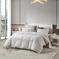 Farm To Home Organic Blended Cotton 600 Fill Power White Down Comforter