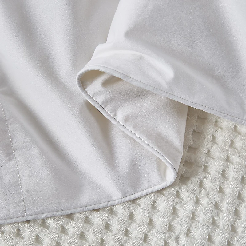 Farm To Home Organic Blended Cotton 600 Fill Power White Down Comforter