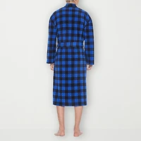 Residence Mens Fleece Kimono Robe Long Sleeve Length