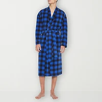 Residence Mens Fleece Kimono Robe Long Sleeve Length
