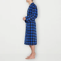Residence Mens Fleece Kimono Robe Long Sleeve Length