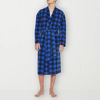 Residence Mens-Tall Fleece Kimono Robe Long Sleeve Length