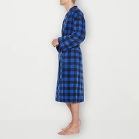 Residence Mens-Tall Fleece Kimono Robe Long Sleeve Length