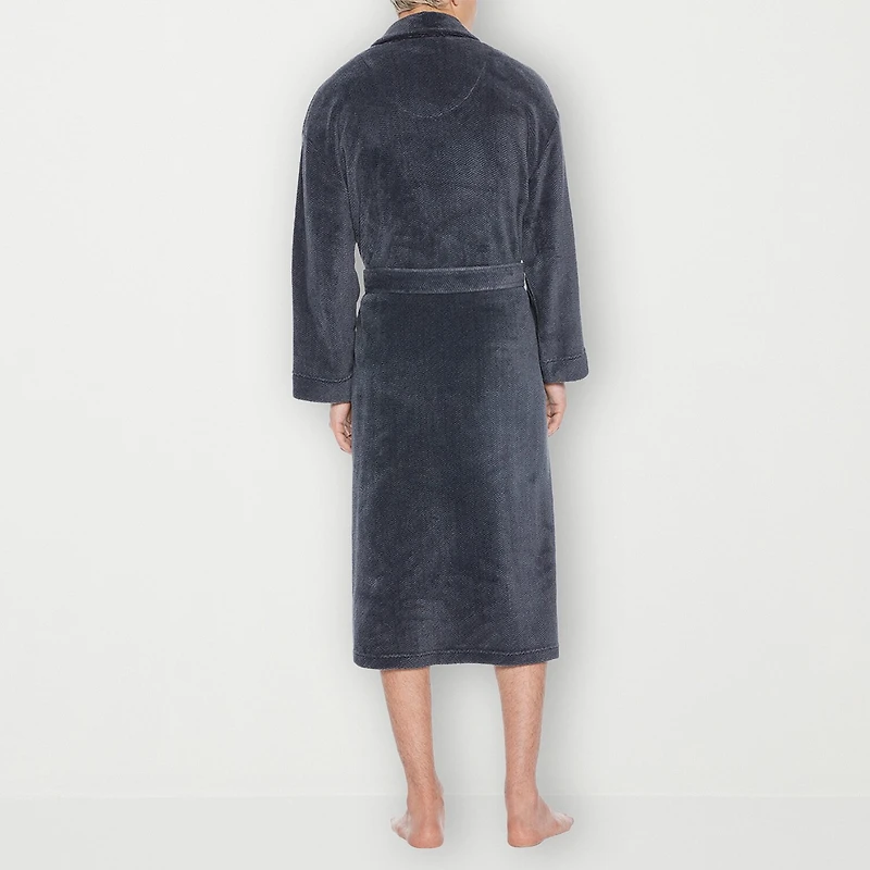 Residence Mens Big Fleece Long Sleeve Length Robe