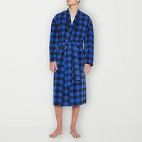 Residence Mens-Big Fleece Kimono Robe Long Sleeve Length