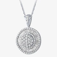 (G / Si2) Womens 2 CT. T.W. Lab Grown White Diamond 14K Gold Round 18 Inch Pendant Necklace