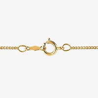 (I / I1) Womens 1 CT. T.W. Lab Grown White Diamond 10K Gold Heart 18 Inch Pendant Necklace