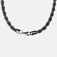 Mens Stainless Steel 24 Inch Rope Chain Necklace