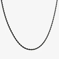 Mens Stainless Steel 24 Inch Rope Chain Necklace